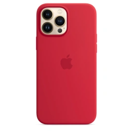 Силиконовый чехол Apple MagSafe для iPhone 13 Pro Max Red