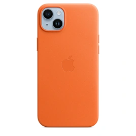 Кожаный чехол Apple MagSafe для iPhone 14 Orange