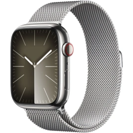 Смарт-часы Apple Watch Series 9 41 mm Silver Stainless Steel Case with Silver Milanese Loop