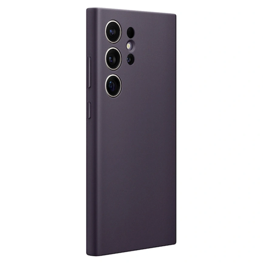 Чехол Samsung Vegan Leather Case для S24 Ultra Dark Violet фото 1
