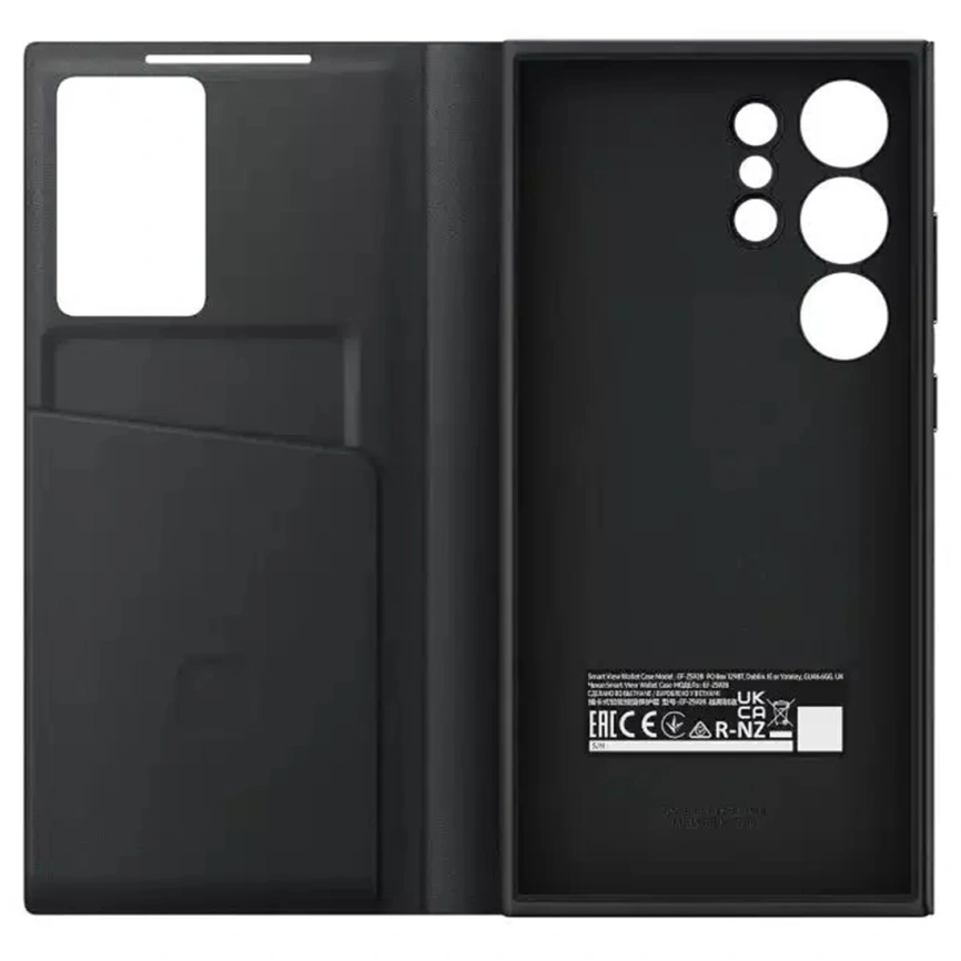 Чехол-книжка Samsung Smart View Wallet Case для S24 Ultra Black фото 4