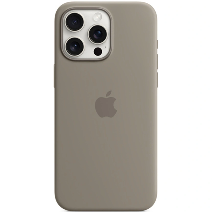 Силиконовый чехол Apple MagSafe для iPhone 15 Pro Clay фото 3