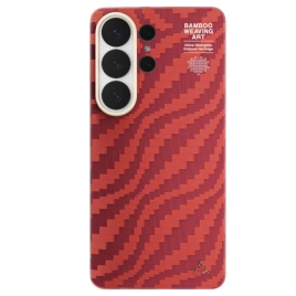 Чехол Airity Bamboo Shadow Aramid Fiber Case для Samsung Galaxy S26 Ultra Claret Red