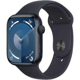 Смарт-часы Apple Watch Series 9 45mm Midnight Aluminum Case with Midnight Sport Band S/M (MR993)