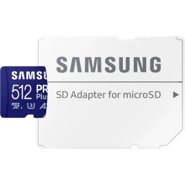 Карта памяти Samsung PRO Plus 512GB MicroSDXC Class 10/UHS-I U3 (MB-MD512SA)