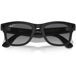 Умные очки Ray-Ban Wayfarer Matte Black/Polar (RW4008) L Gradient Graphite