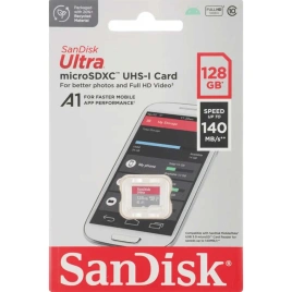 Карта памяти Sandisk Ultra 128GB MicroSDXC Class 10/UHS-1 SDSQUAB-128G-GN6MN