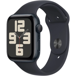 Смарт-часы Apple Watch SE (2023) 44mm Midnight Aluminium Case with Midnight Sport Band S/M (MRE73)