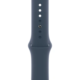 Смарт-часы Apple Watch SE (2023) 44mm Silver Aluminium Case with Storm Blue Sport Band S/M (MREC3)