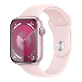 Смарт-часы Apple Watch Series 9 41mm Pink Aluminum Case with Light Pink Sport Band S/M (MR933)