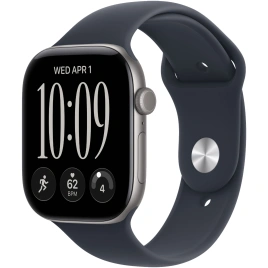 Смарт-часы Apple Watch Series 12 46mm Space Gray Aluminum Case with Navy Blue Sport Band S/M