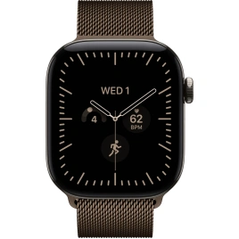 Смарт-часы Apple Watch Series 12 46mm Natural Titanium Case with Dark Bronze Milanese Loop S/M