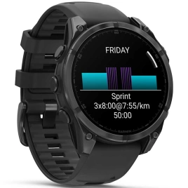Смарт-часы Garmin Fenix 8 47mm Amoled (010-02904-00) Slate Gray with Black Silicone Band