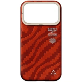 Чехол Airity Bamboo Shadom Aramid Fiber Case для iPhone 18 Pro Max Claret Red