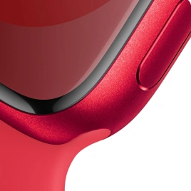 Смарт-часы Apple Watch Series 9 41mm (PRODUCT) RED Aluminum Case with Red Sport Band M/L (MRXH3)