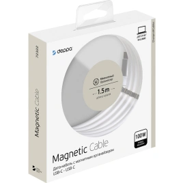 Кабель Deppa USB-C/USB-C 1,5m 72322 White