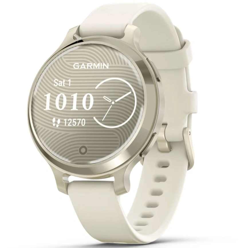 Смарт-часы Garmin Lily 2 Active (010-02891-00) Lunar Gold/Bone Silicone фото 1