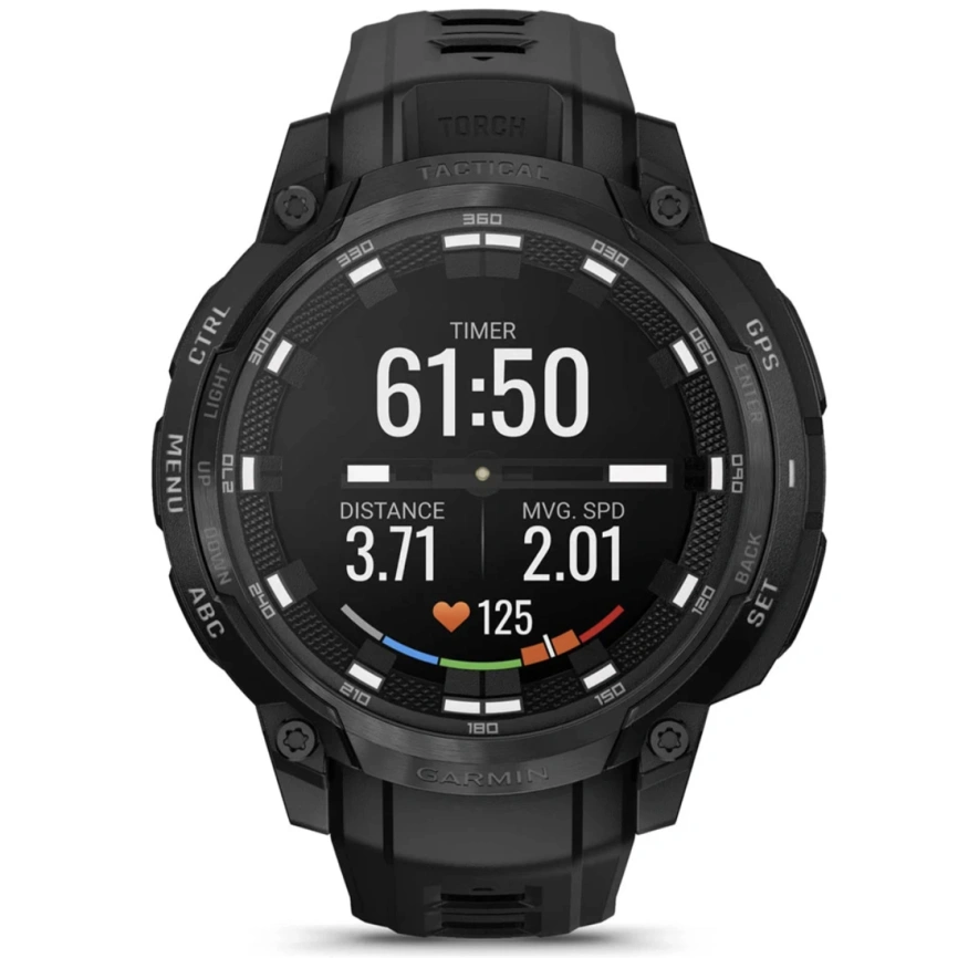 Смарт-часы Garmin Instinct Crossover Amoled 47mm Tactical Black Band (010-03398-02) фото 6