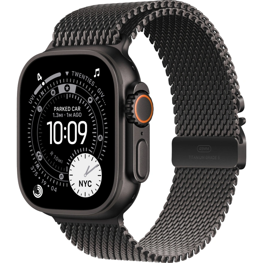 Смарт-часы Apple Watch Ultra 3 (2025) 49mm Black Titanium Case with Black Titanium Milanese Loop L фото 1
