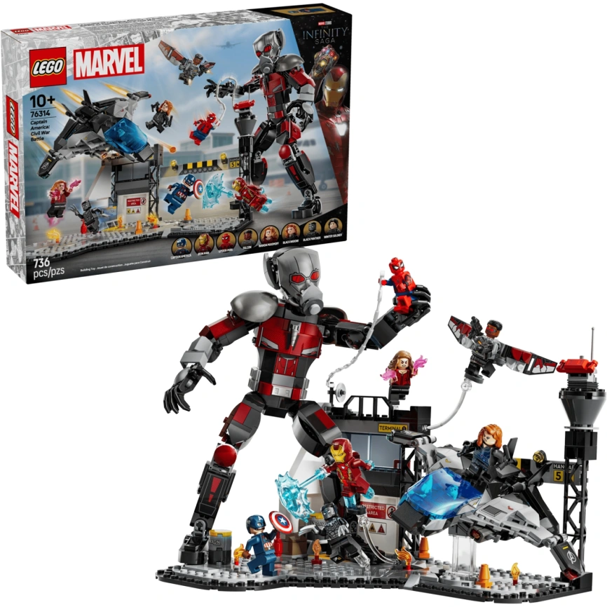 Конструктор LEGO Super Heroes Captain America Battle 76314 фото 1