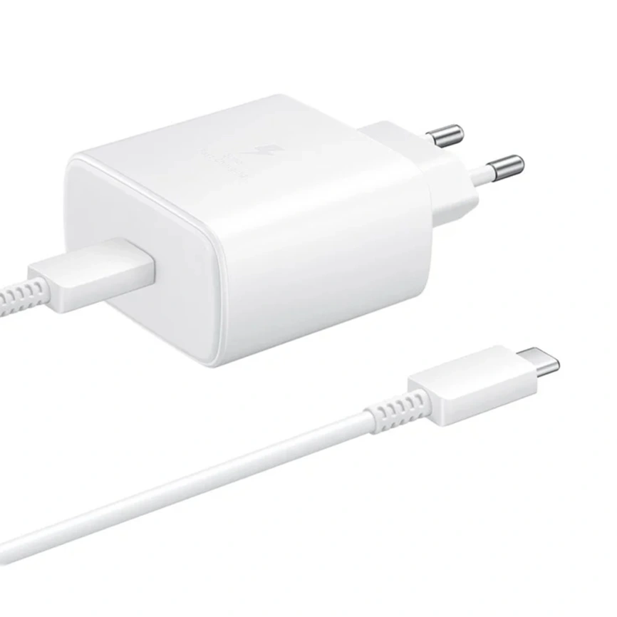 Сетевое зарядное устройство Samsung 45W USB-C EP-TA845 White фото 1