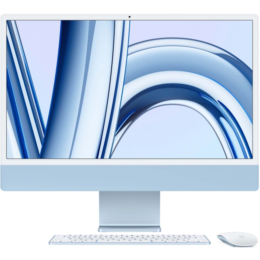 Моноблок Apple iMac (2023) 24 Retina 4.5K M3 8C CPU, 8C GPU/8GB/256Gb Blue (MQRC3) фото 1