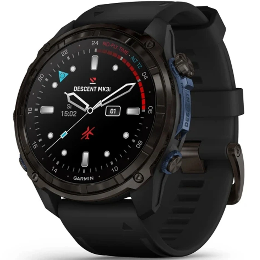 Спортивные часы Garmin Descent MK3i 51mm ( 010-02752-11) Carbon Gray DLC Titanium with Black фото 1