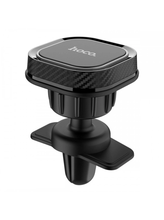 Автомобильный держатель Hoco CA52 Intelligent air outlet in-car holder магнитный универсальный в решетку Black фото 1
