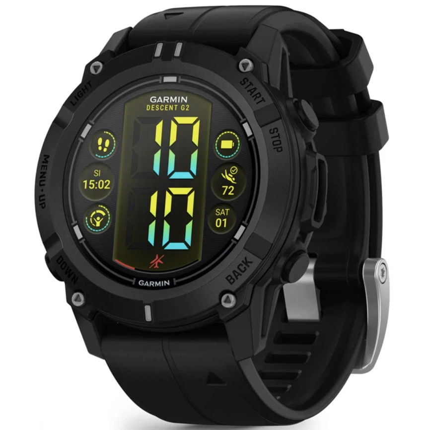 Спортивные часы Garmin Descent G2 (010-02986-00) Black фото 1