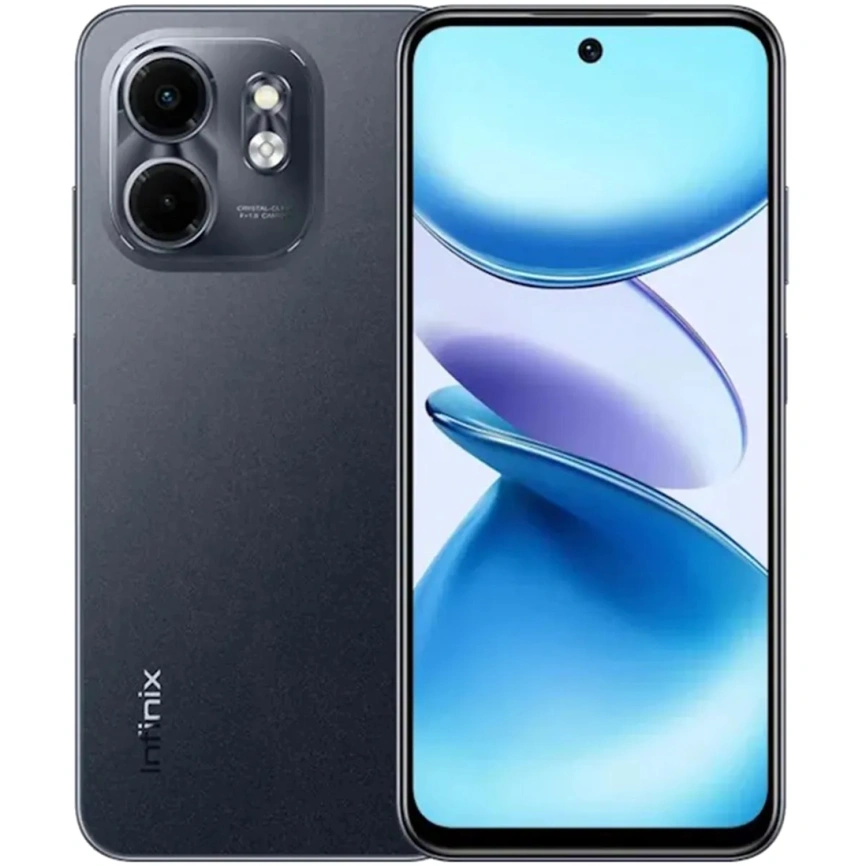 Смартфон Infinix Smart 9 4/128Gb Metallic Black фото 1