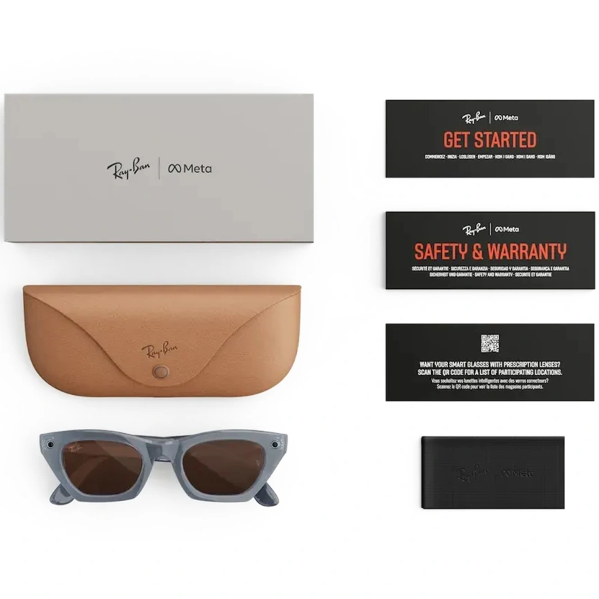 Умные очки Ray-Ban Zena (Gen 3) Milky Grey Lilac Standard Transitions Copper фото 8