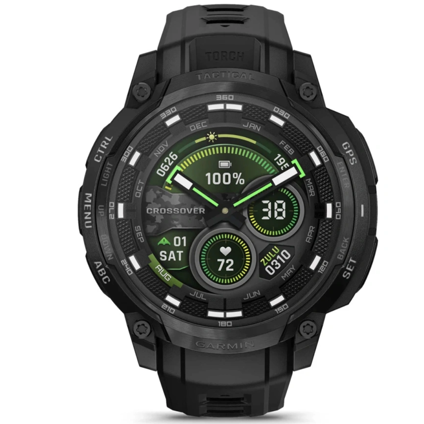 Смарт-часы Garmin Instinct Crossover Amoled 47mm Tactical Black Band (010-03398-02) фото 8