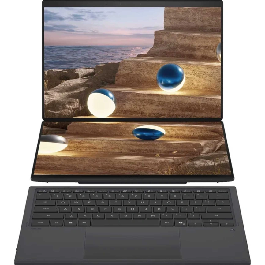 Ноутбук ASUS Zenbook Duo UX8407AA-SN363X 14 OLED/i9-386H Ultra/32GB/1TB SSD (90NB16V1-M00L90) Moher Gray фото 2