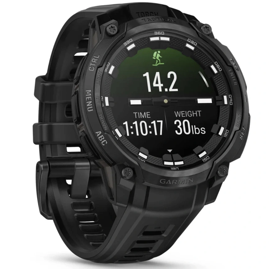 Смарт-часы Garmin Instinct Crossover Amoled 47mm Tactical Black Band (010-03398-02) фото 3