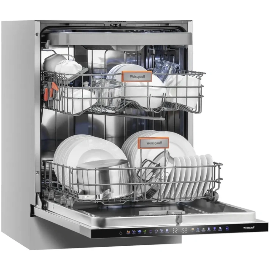 Посудомоечная машина Weissgauff BDW 6138 Touch Inverter Autoopen Timer Floor Stainless Steel фото 4