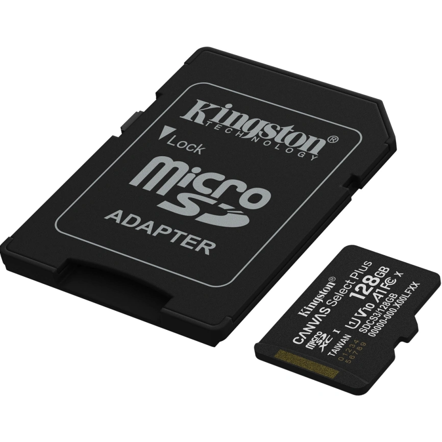 Карта памяти Kingston Canvas Select Plus 128GB MicroSD (SDCS3/128GB) фото 2
