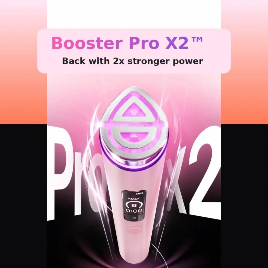 Микротоковый массажер для лица Medicube AGE-R Booster Pro X2 Pink фото 2