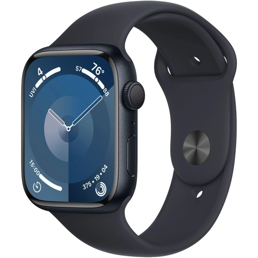 Смарт-часы Apple Watch Series 9 45mm Midnight Aluminum Case with Midnight Sport Band S/M (MR993) фото 1