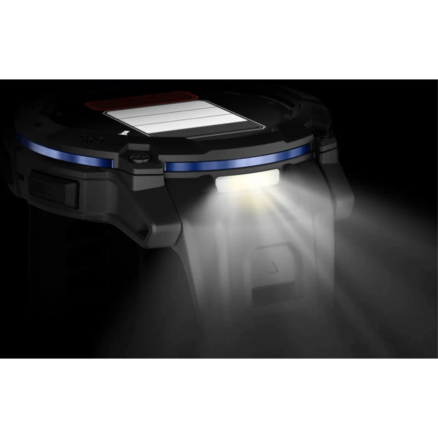 Смарт-часы Garmin Instinct 3 50mm Amoled Black/Bolt Blue Band (010-03020-03) фото 9