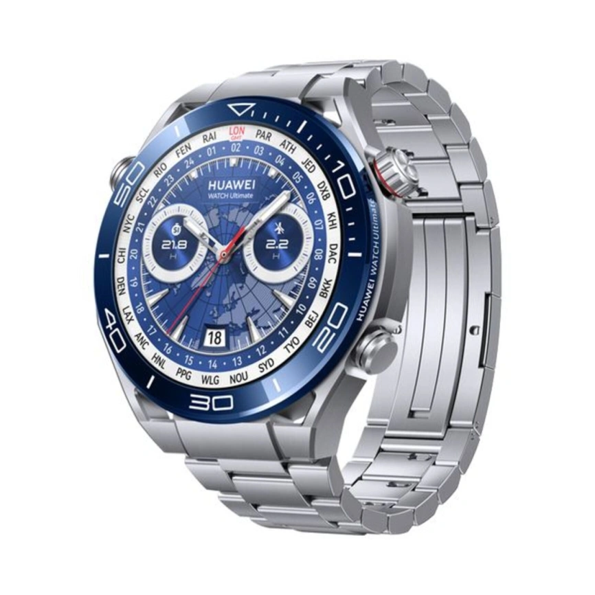 Смарт-часы Huawei Watch Ultimate 48mm Blue/Titanium Strap (55020AGQ) фото 1