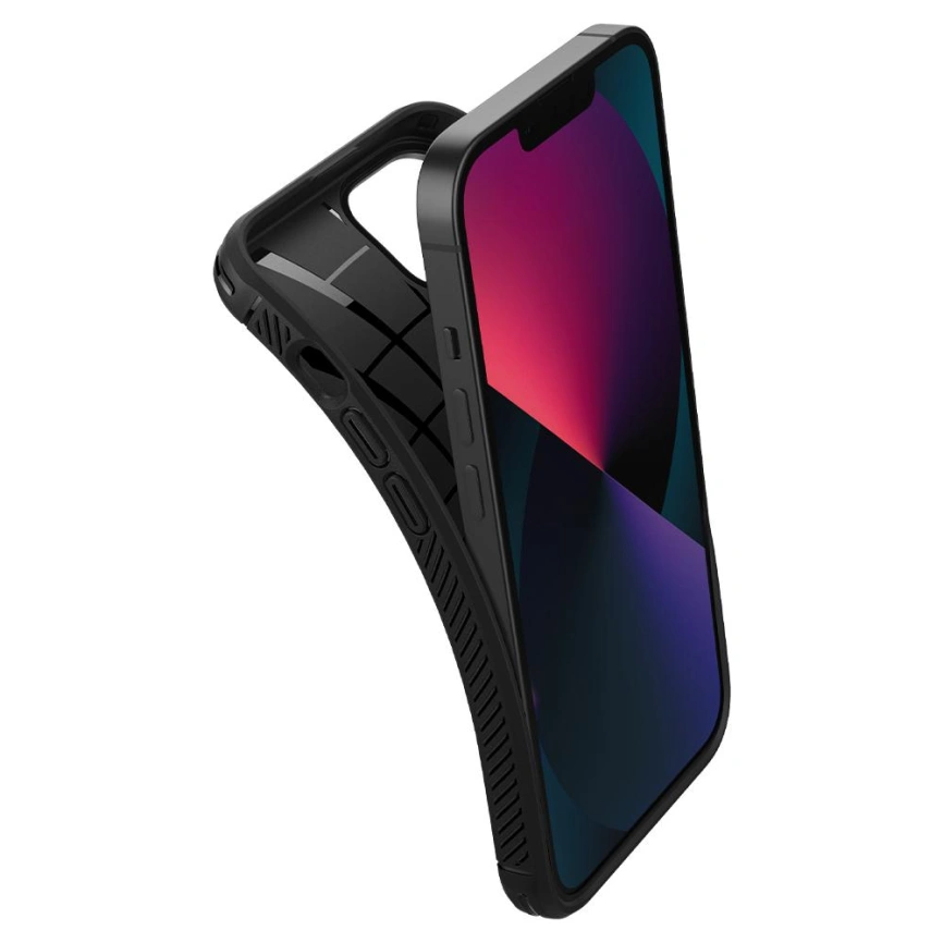 Чехол Spigen Rugged Armor для iPhone 13 (ACS03518) Matte Black фото 7