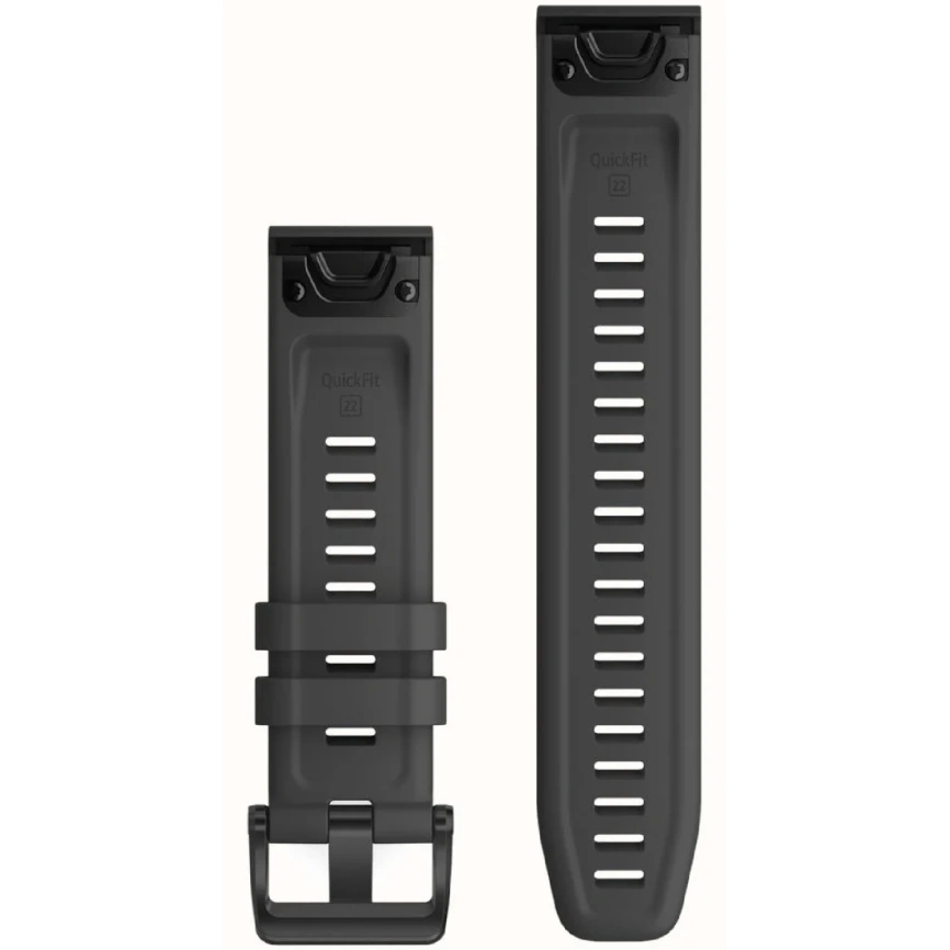 Ремешок Garmin QuickFit Silicone Watch Band (010-12863-22) 22mm Black/Gray фото 2