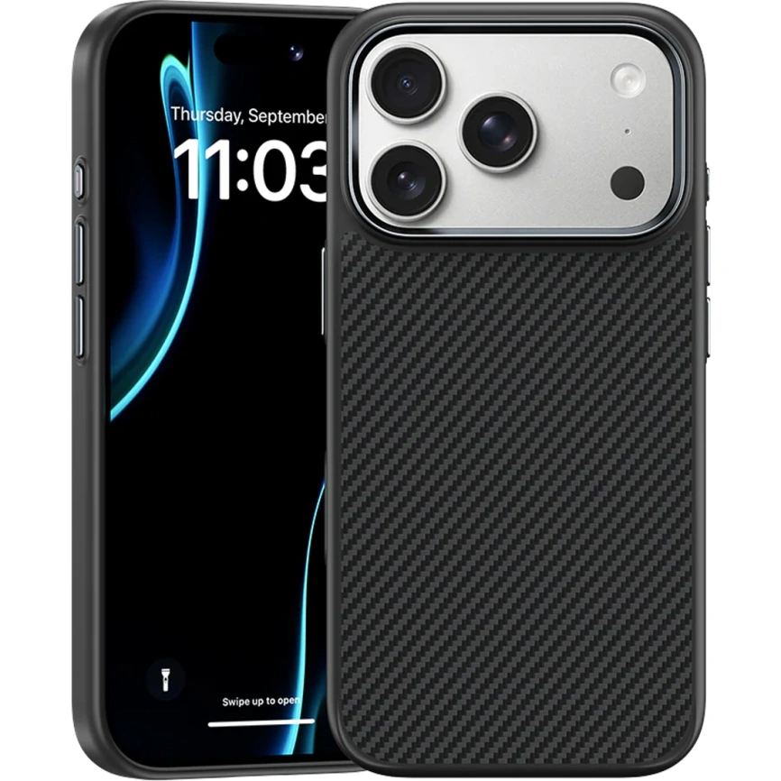 Чехол Benks ArmorPro Case built with Kevlar 600D для iPhone 17 Pro Max Black фото 7