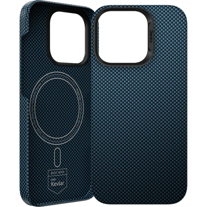 Чехол Benks ArmorTint Case built with Kevlar для iPhone 16 Pro Max Blue фото 1