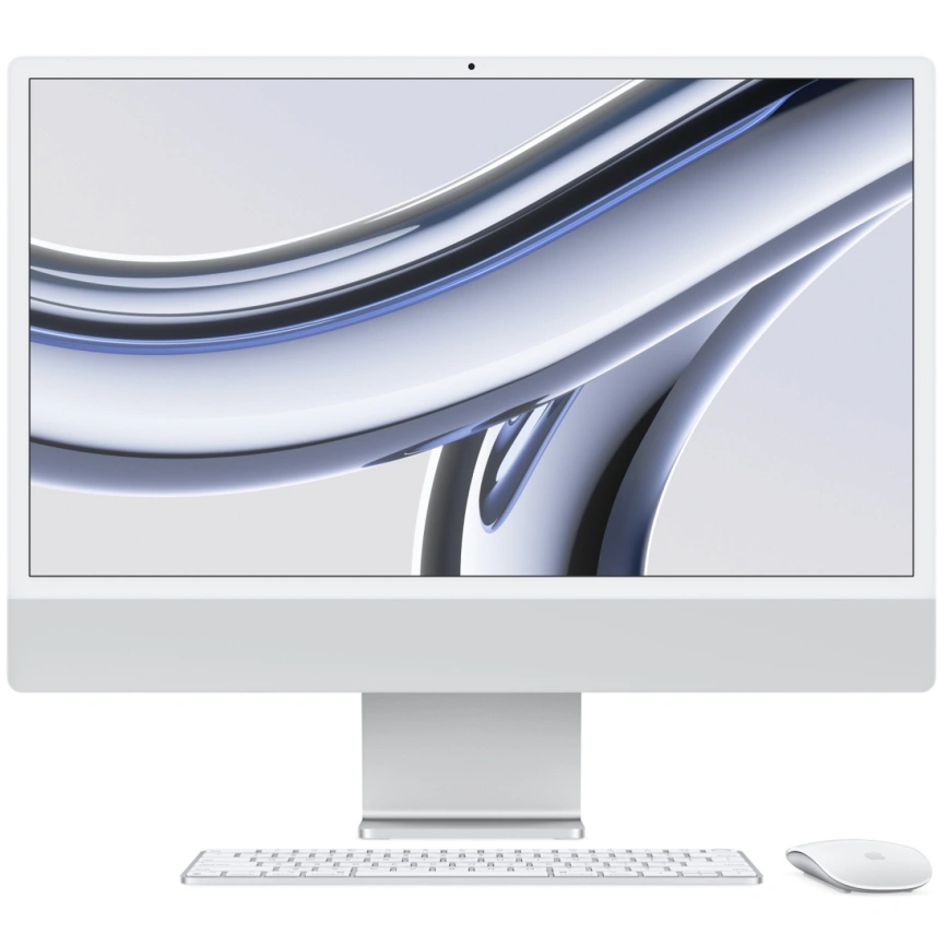 Моноблок Apple iMac (2023) 24 Retina 4.5K M3 8C CPU, 10C GPU/8GB/256Gb Silver (MQRJ3) фото 1