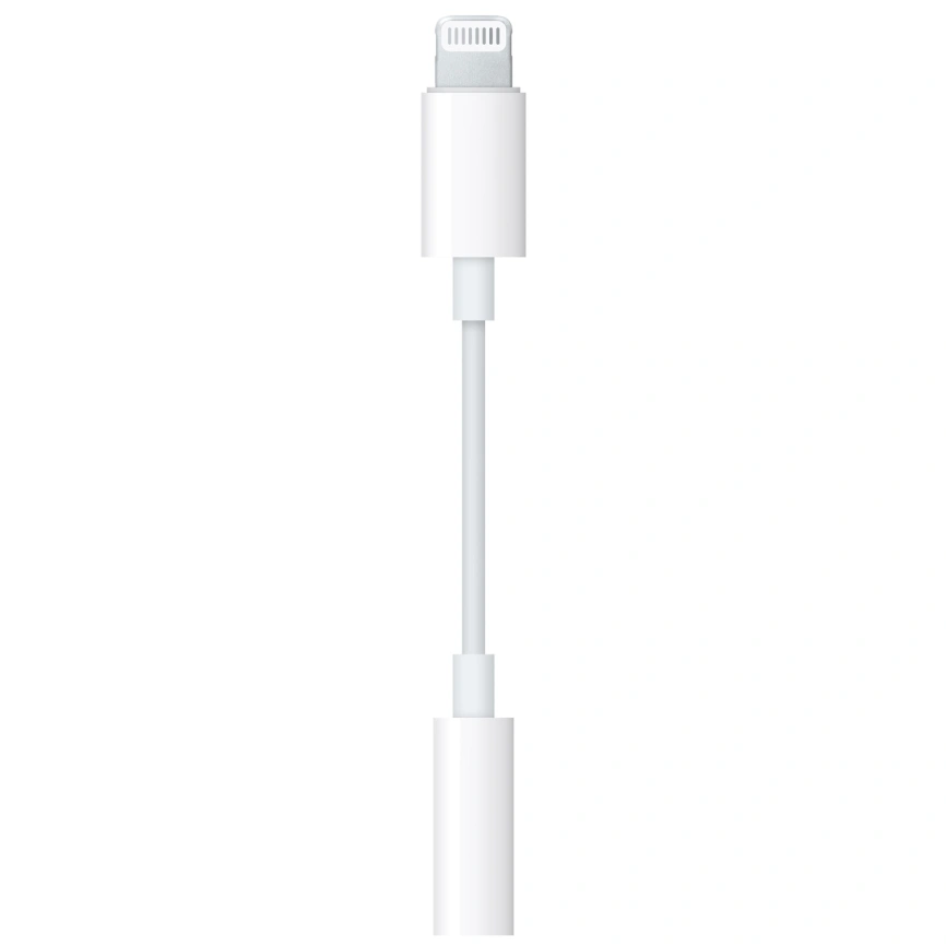 Переходник Apple Lightning to 3,5mm Headphone Jack MMX62ZM/A White фото 1