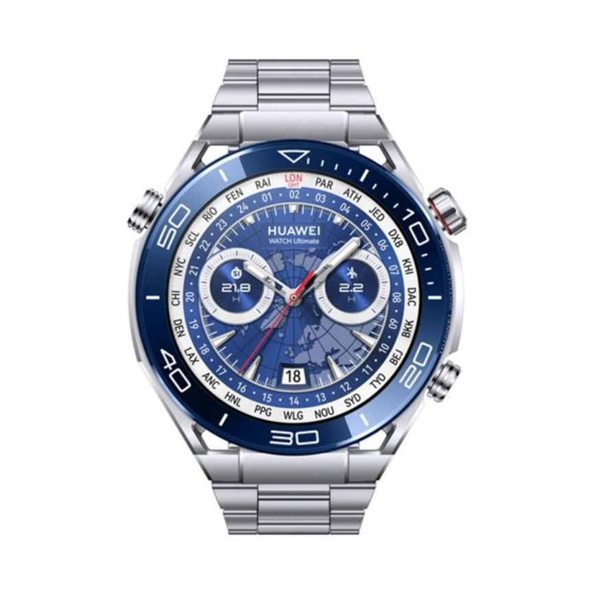 Смарт-часы Huawei Watch Ultimate 48mm Blue/Titanium Strap (55020AGQ) фото 3