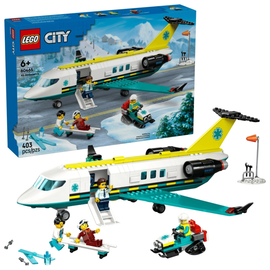 Конструктор LEGO City Emergency Air Ambulance Airplane 60465 фото 4