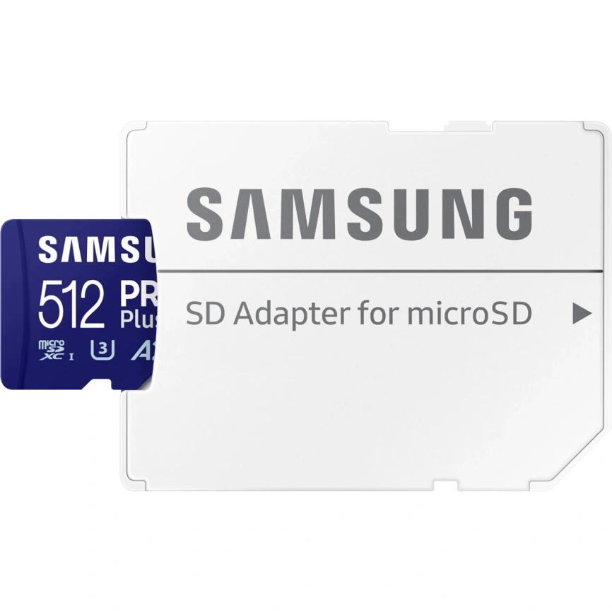 Карта памяти Samsung PRO Plus 512GB MicroSDXC Class 10/UHS-I U3 (MB-MD512SA) фото 1