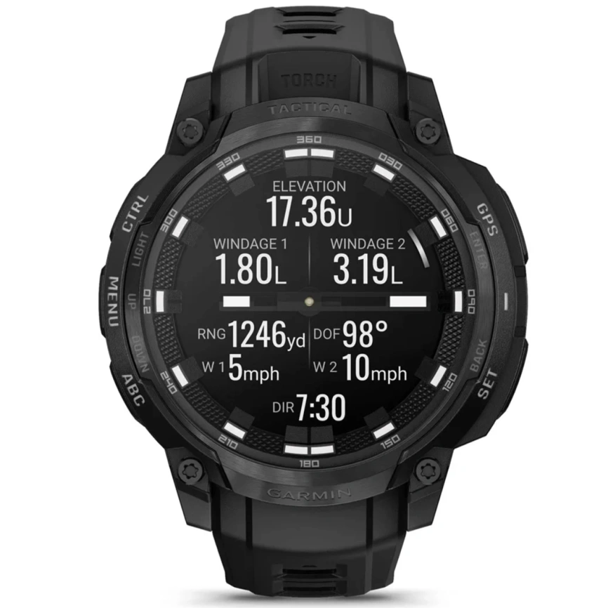 Смарт-часы Garmin Instinct Crossover Amoled 47mm Tactical Black Band (010-03398-02) фото 7